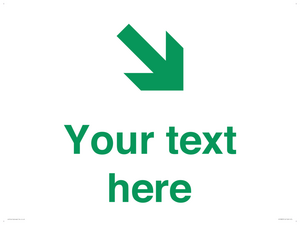 Custom Safe Condition inverse: Green Down right arrow